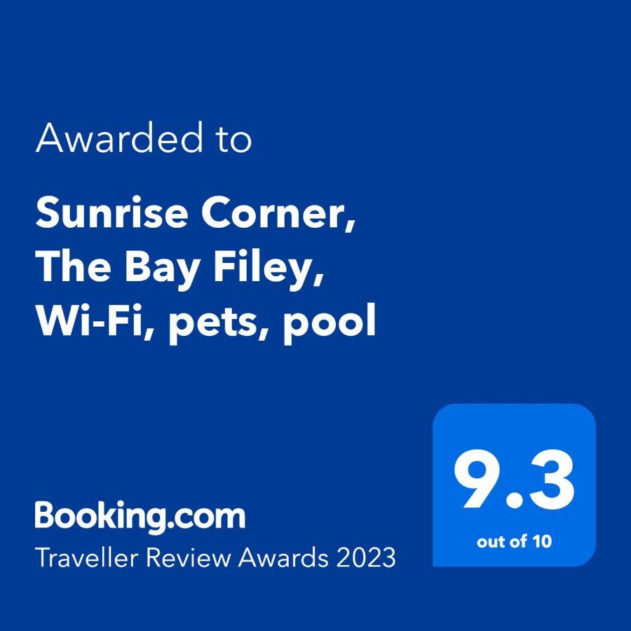 Sunrise Corner, The Bay Filey, Wi-Fi, Pets, Poolアパートメント エクステリア 写真